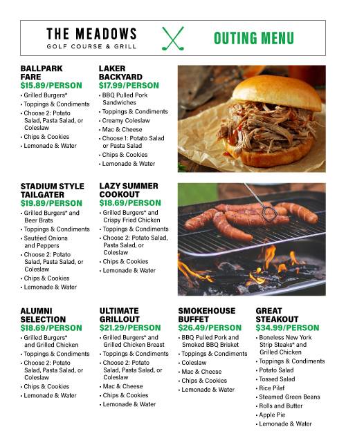 Outing Menu